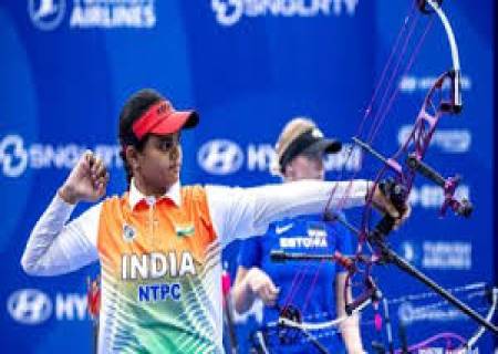 தனிநபர் பெண்களுக்கான காம்பவுண்டு பிரிவு காலிறுதியில் இந்தியாவின் ஜோதி .