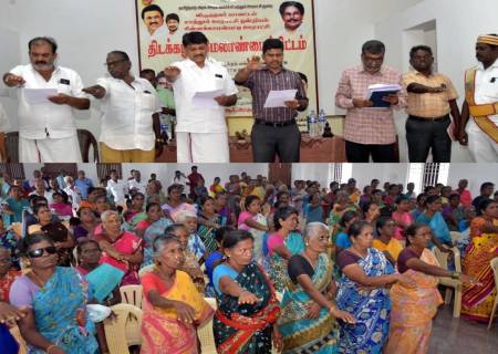 மக்களிடையே திடக்கழிவு மேலாண்மை குறித்து விழிப்புணர் ஏற்படுத்தி, அனைத்து குடியிருப்புகளுக்கும் மக்கும் மற்றும் மக்காத குப்பைத் தொட்டிகளை மாவட்ட ஆட்சித்தலைவர்  அவர்கள் வழங்கினார்.