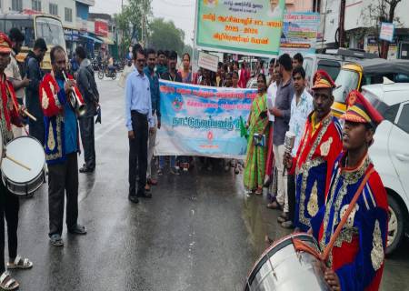 விருதுநகர் மாவட்டம்  சாத்தூரில் ஆட்சிமொழிச் சட்ட வார விழிப்புணர்வுப் பேரணி.