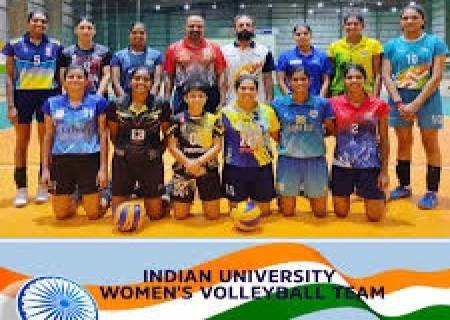 அகில இந்திய பல்கலைக்கழக பெண்கள் கைப்பந்து போட்டியில் வேல்ஸ் அணி வெற்றி !