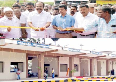 ரூ.6.18 கோடி மதிப்பில் கட்டப்பட்டுள்ள புதிய திருச்சுழி ஊராட்சி ஒன்றிய பேருந்து நிலையத்தை அமைச்சர்  அவர்கள்   திறந்து வைத்தார்.