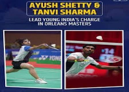 இந்தியாவின் ஆயுஷ் ஷெட்டி, தன்வி சர்மா  ஆர்லியன்ஸ்டர்ஸ் பாட்மின்டன் 2வது சுற்றுக்கு முன்னேறினர்.
