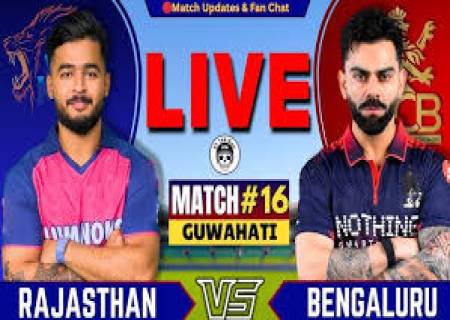 RAJASTHAN - BANGALORE , 10 APRIL 2026 IPL CRICKET.