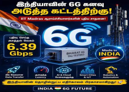 6G தொழில்நுட்பத்தில் இந்தியாவுக்கு புதிய வாய்ப்பு!