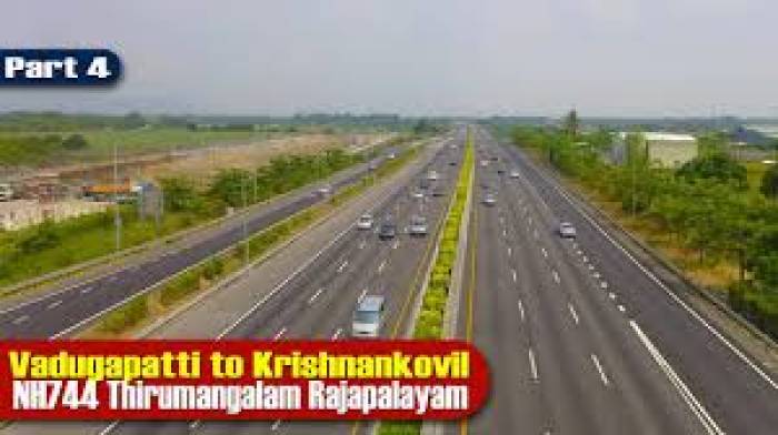 திருமங்கலம் - ராஜபாளையம் நான்கு வழிச்சாலை அக்டோபர் மாதத்திற்குள் முழு அளவில் பணிகள் முடிவடையும்.