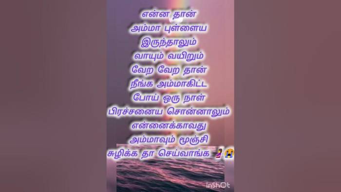 தாயும் பிள்ளையும் ஆனாலும், வாயும் வயிறும் வேறு வேறு.