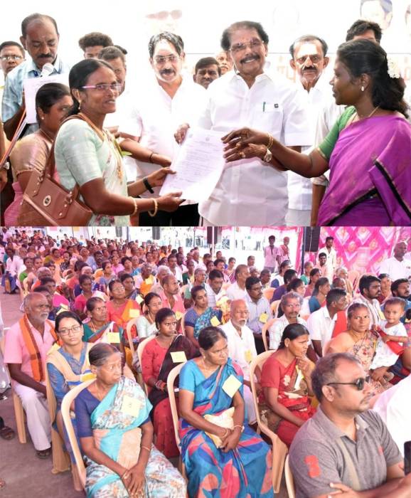 சிதம்பராபுரம் கிராமத்தில் நடைபெற்ற மக்கள் தொடர்பு திட்ட முகாமில் 298  பயனாளிகளுக்கு  அரசின் பல்வேறு நலத்திட்ட உதவிகளை அமைச்சர் அவர்கள் வழங்கினார்.