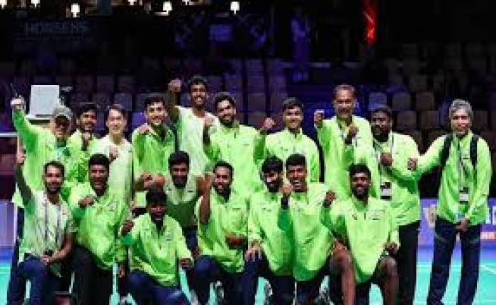தாமஸ் கோப்பை பேட்மிண்டன், இந்தியா அரை இறுதியில் தோல்வி .  வெண்கலப்பதக்கம் பெற்றது.