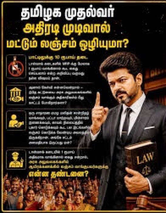 இனிமேல் தமிழக அரசு அதிகாரிகள் ,லஞ்சம்கேட்டால் உடனே அழையுங்கள்..