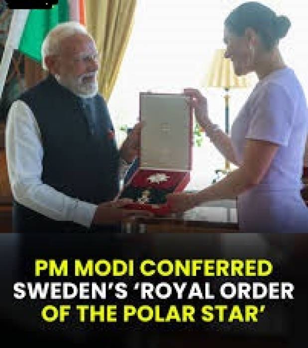 ROYAL ORDER OF THE POLAR STAR  பிரதமர் மோடிக்கு உயரிய விருது!