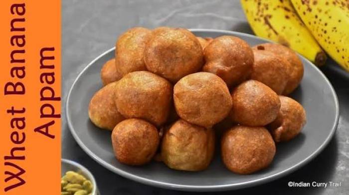 வாழைப்பழ கோதுமை மாவு அப்பம்.